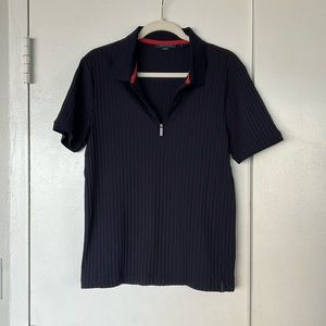 Perry Ellis Zipup Polo